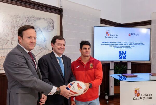 Firma de acuerdo entre la Junta de Castilla y León y la Federación Española de Rugby