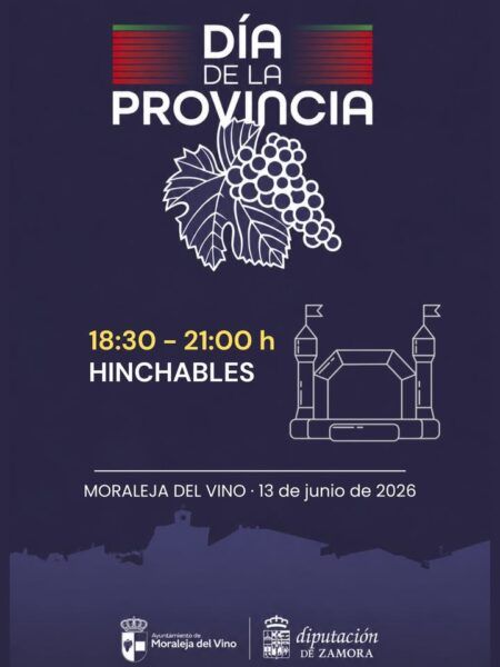 Cartel del Día de la Provincia en Moraleja del Vino con actividades programadas.