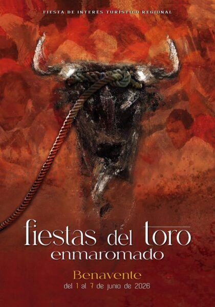 Cartel de las Fiestas del Toro Enmaromado en Benavente 2026