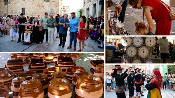 Inauguración de la Feria de la Cerámica en Zamora con artesanos y visitantes