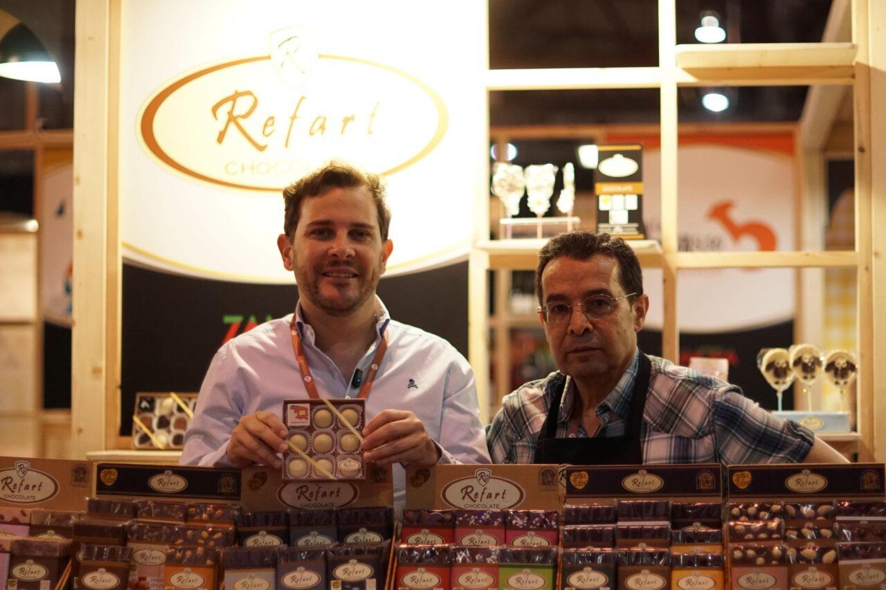 Stand de productos agroalimentarios en la Feria Internacional Semana Verde de Galicia