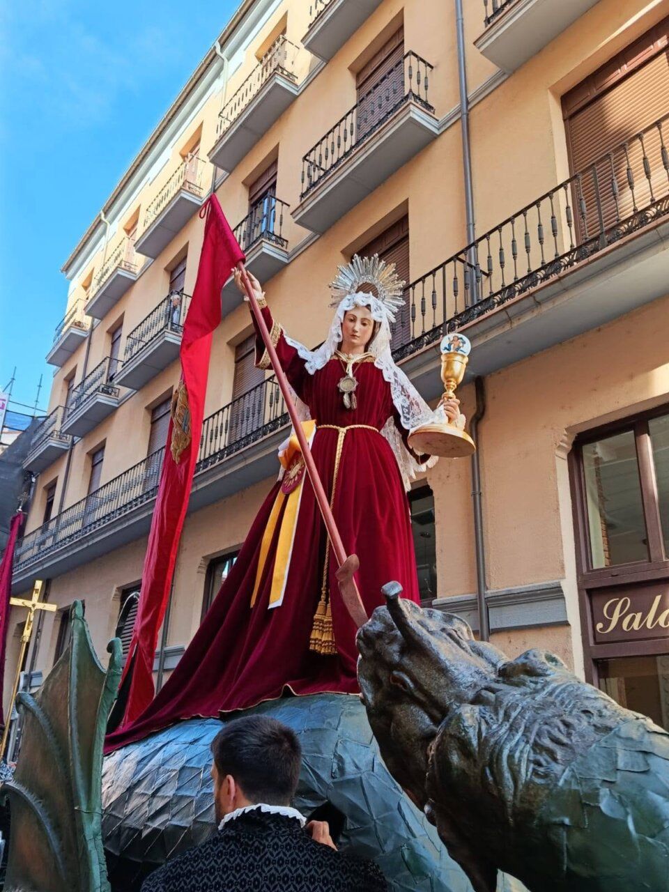 La Virgen de La Concha en procesión por las calles de Zamora