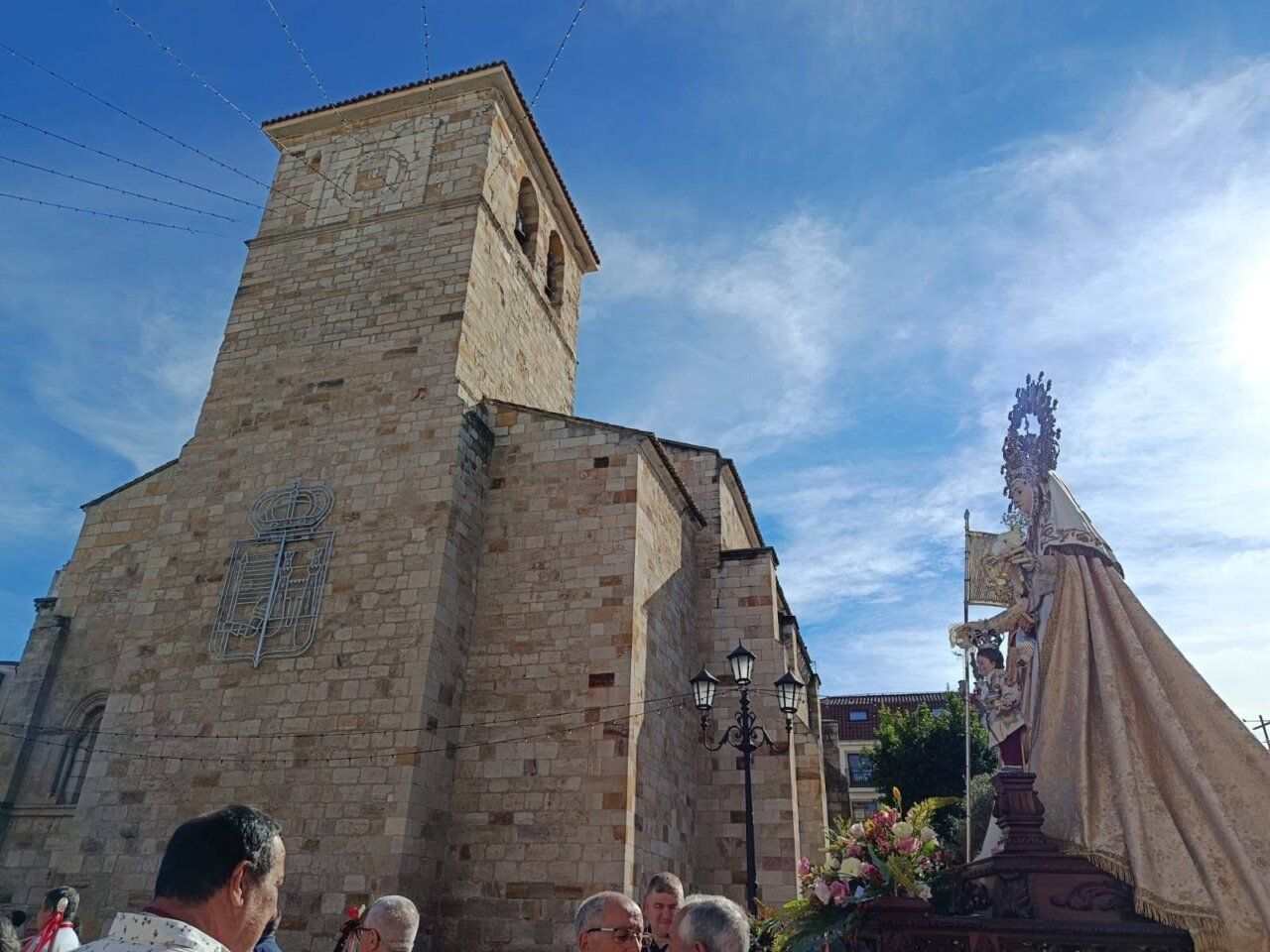 La Virgen de La Concha en procesión por las calles de Zamora