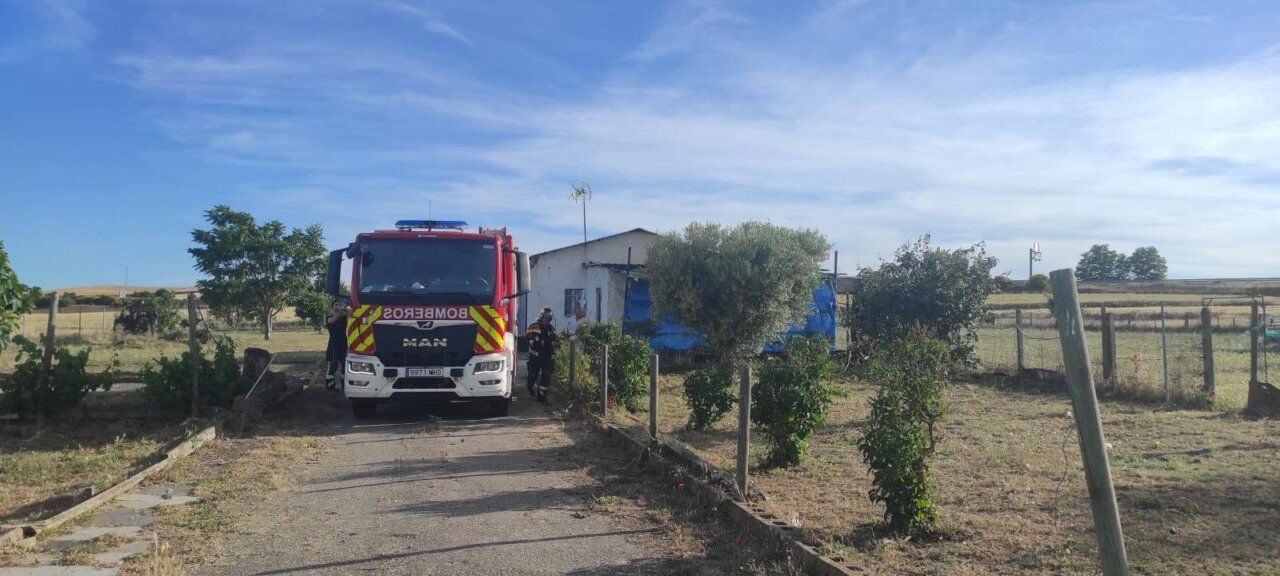 Camión de bomberos de la Diputación de Zamora en una intervención