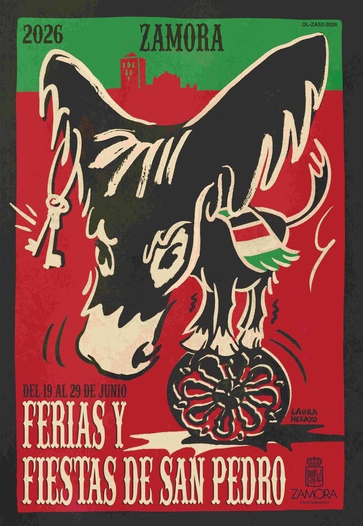 Cartel simbólico de las Fiestas de San Pedro 2026 en Zamora