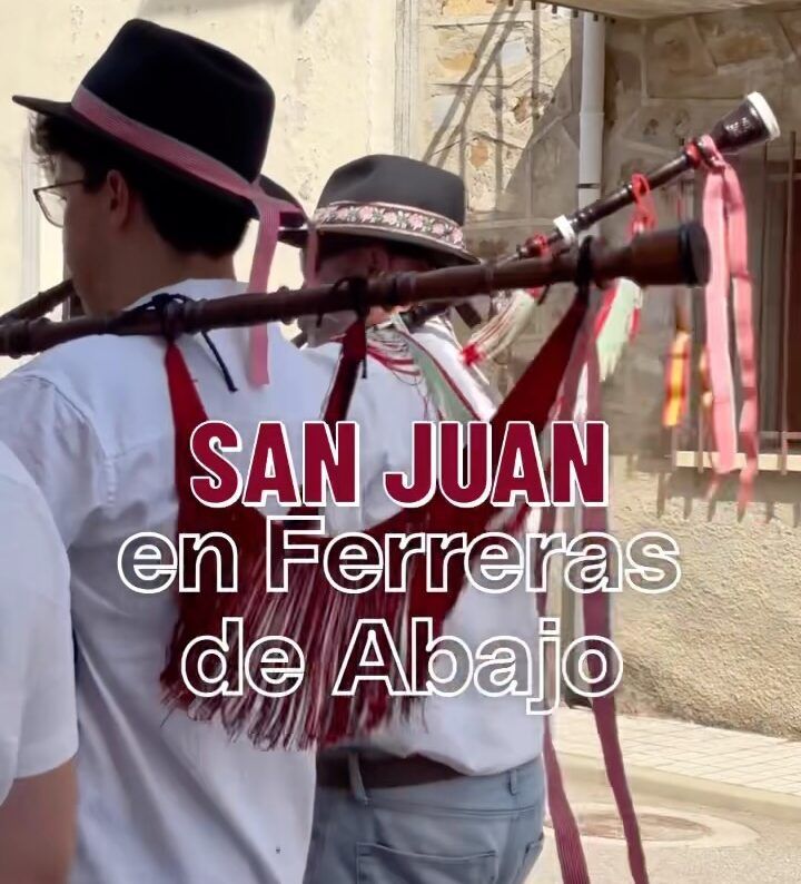 Participantes en la celebración del Día de San Juan Bautista en Ferreras de Abajo