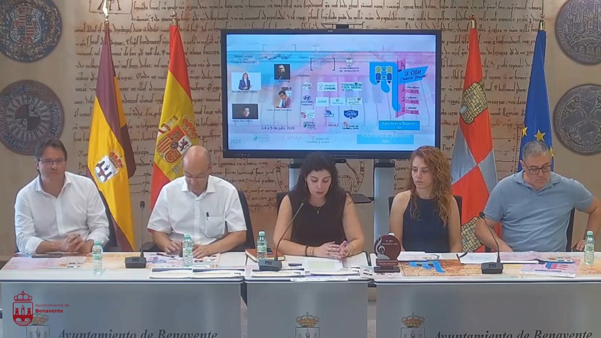 Presentación del Certamen Internacional de Bandas de Música en Benavente