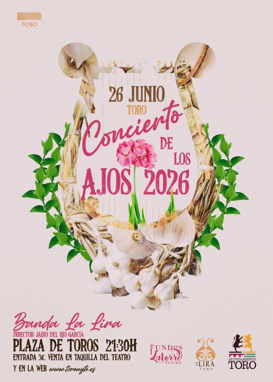 Cartel del concierto de La Lira en Toro, junio 2026