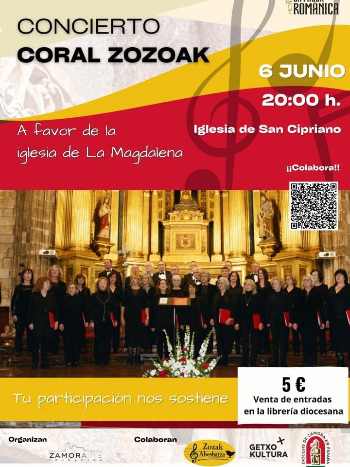 Concierto coral en la iglesia de San Cipriano en Zamora