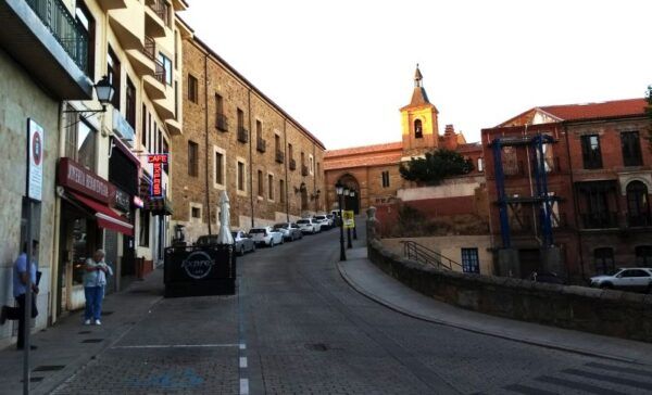 Vista de calles en Benavente donde se realizará la pavimentación
