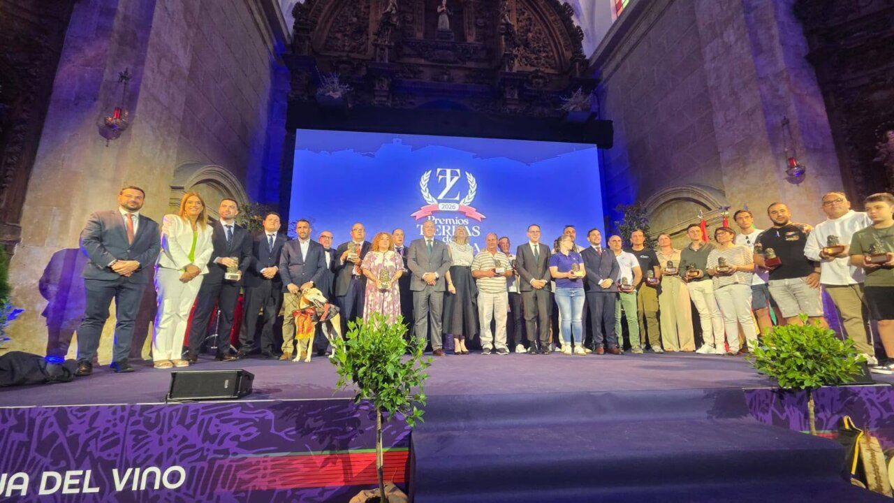 Ceremonia de entrega de premios en el Día de la Provincia de Zamora