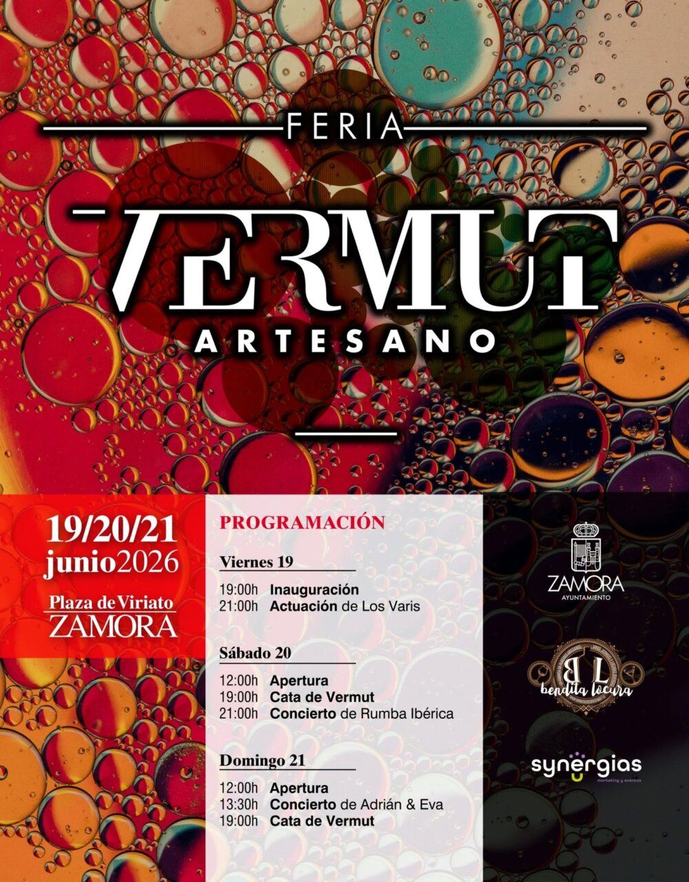 Cartel de la Feria de Día de Zamora con programación y actividades