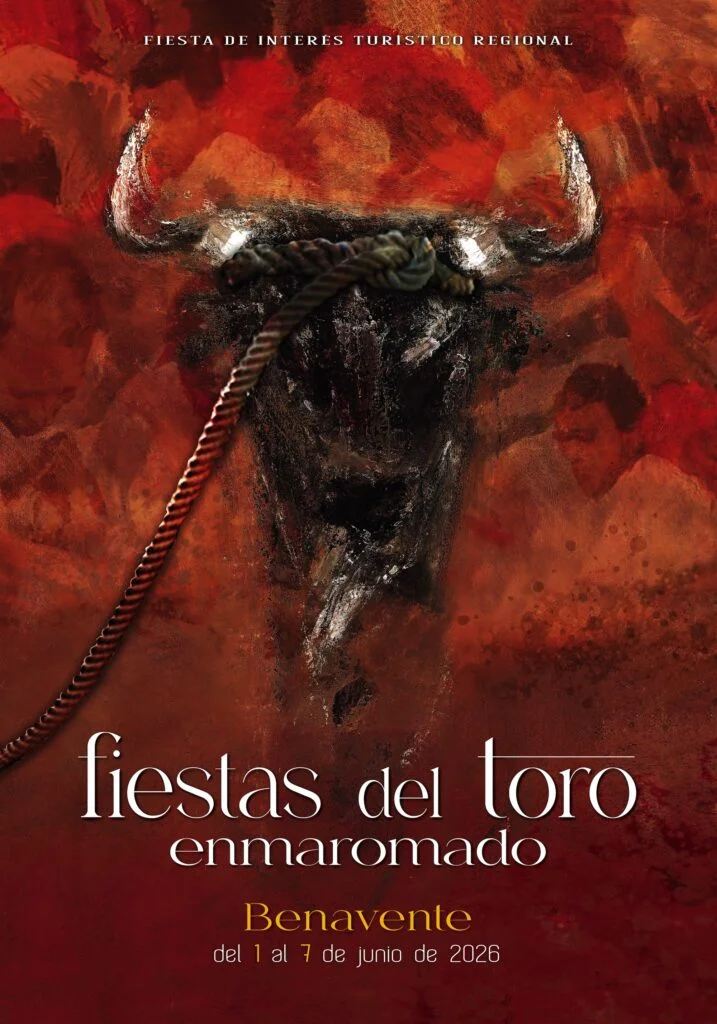 Cartel promocional de las Fiestas del Toro Enmaromado en Benavente
