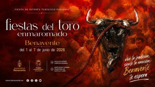 Cartel promocional de las Fiestas del Toro Enmaromado en Benavente