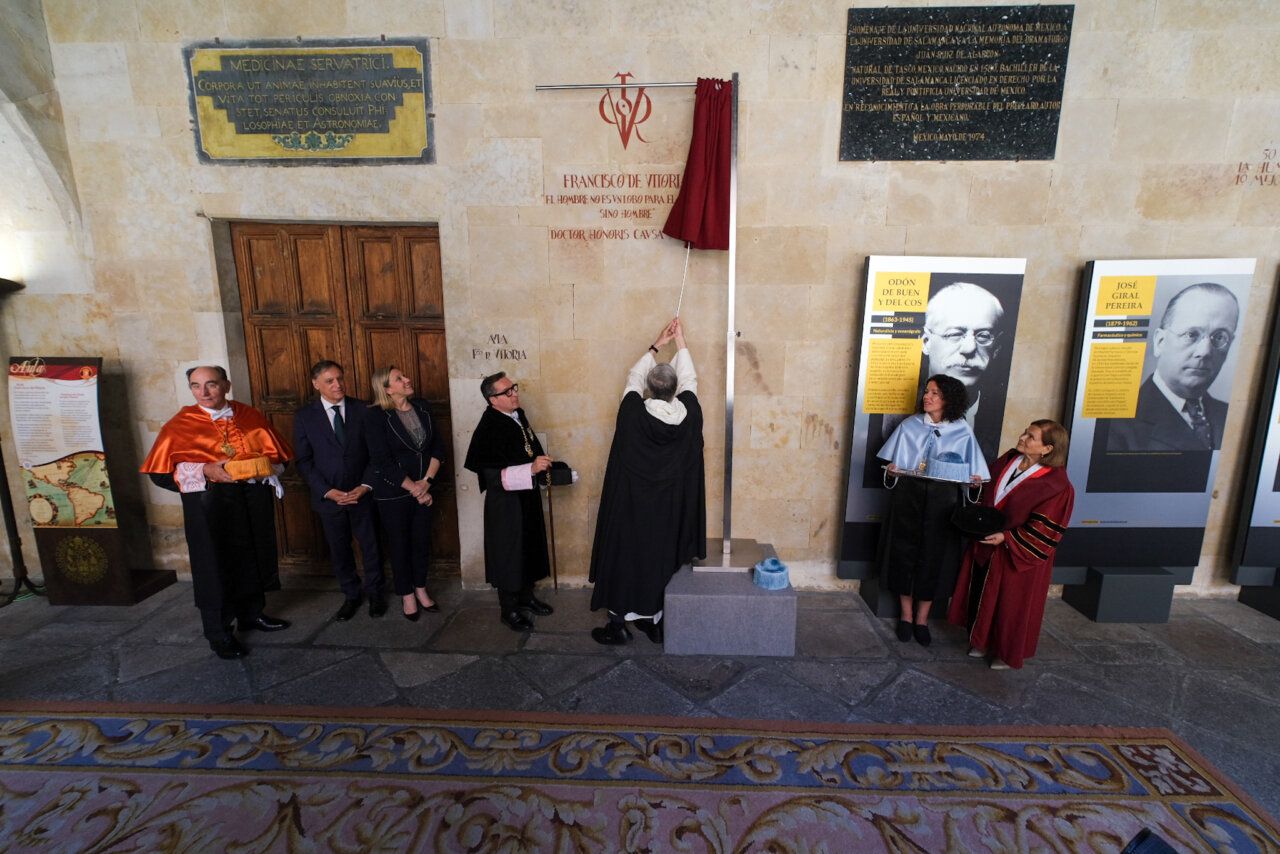 Ceremonia de investidura de Francisco de Vitoria en la Universidad de Salamanca