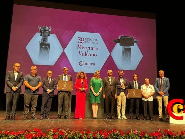 Ceremonia de entrega de premios Mercurio y Vulcano en Zamora