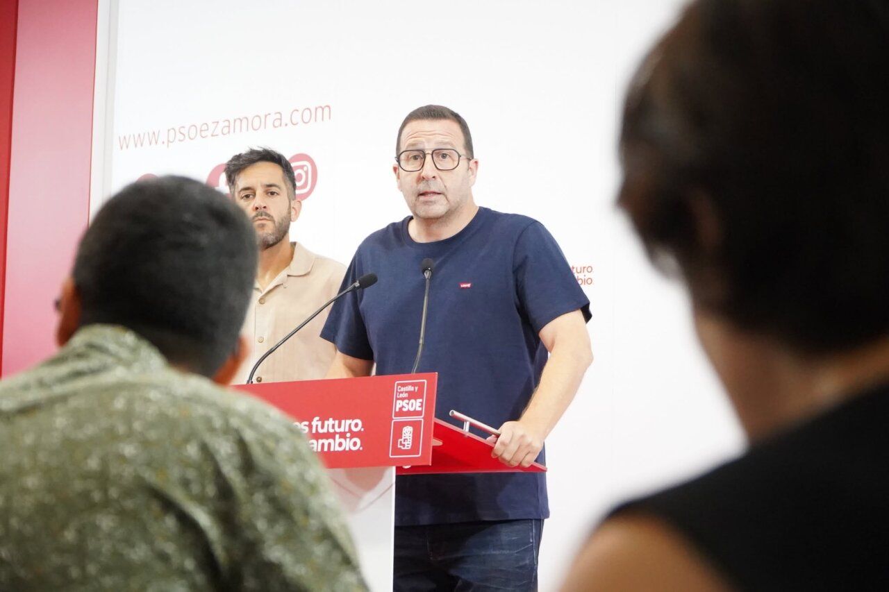 Rueda de prensa del PSOE de Zamora sobre incendios y falta de recursos