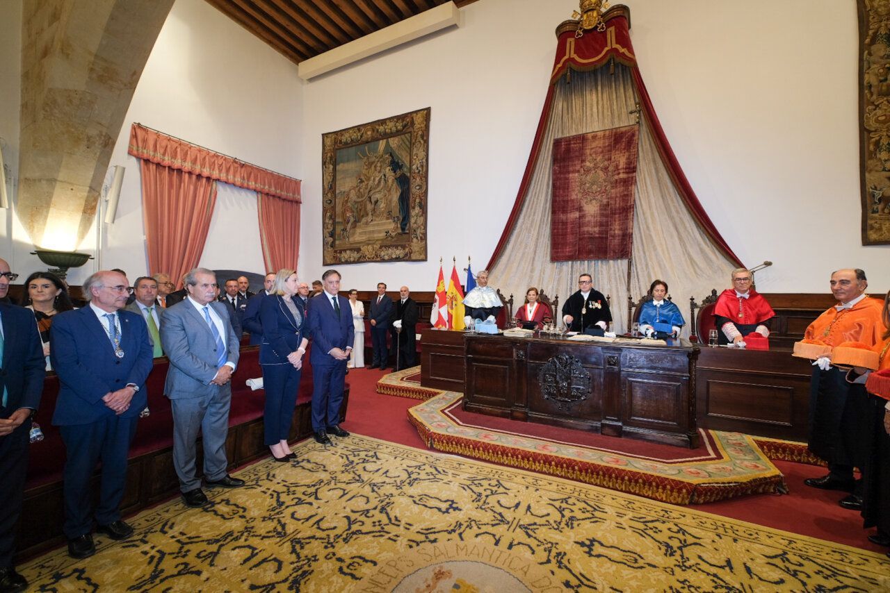 Ceremonia de investidura de Francisco de Vitoria en la Universidad de Salamanca