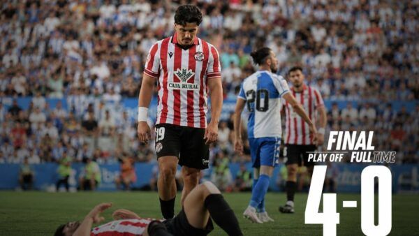 Jugador del Zamora CF tras la derrota en el playoff de ascenso