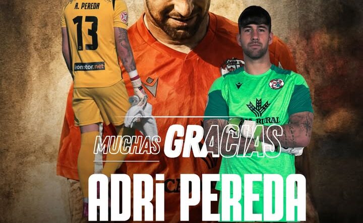 Adri Pereda en su despedida del Zamora CF, mostrando gratitud.