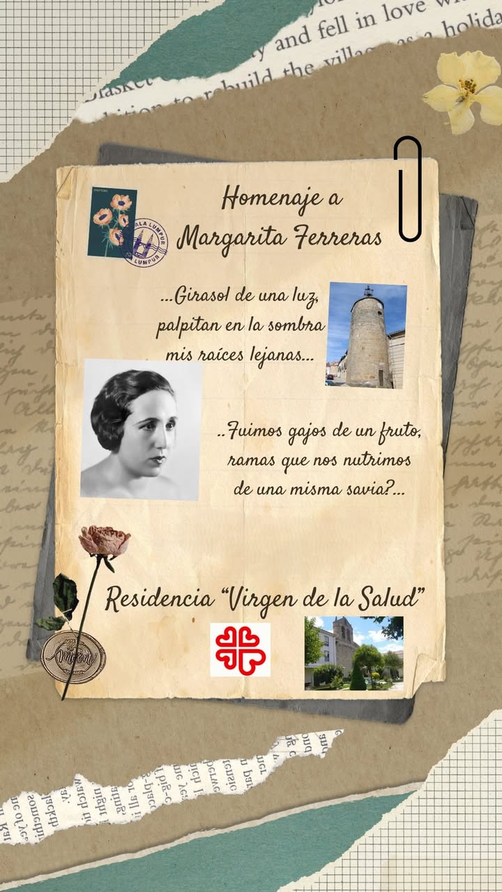 Homenaje a la poeta Margarita Ferreras en la residencia Virgen de la Salud