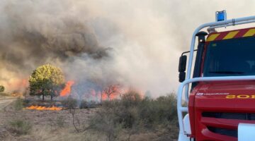 Incendio forestal en Rábano de Aliste y Viñas de Aliste