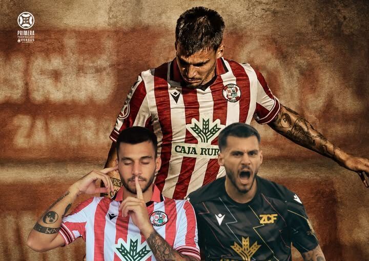 Mario García en su despedida del ZCF con camiseta del club