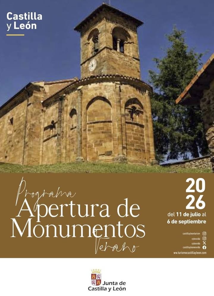 Cartel del programa de apertura de monumentos en Castilla y León