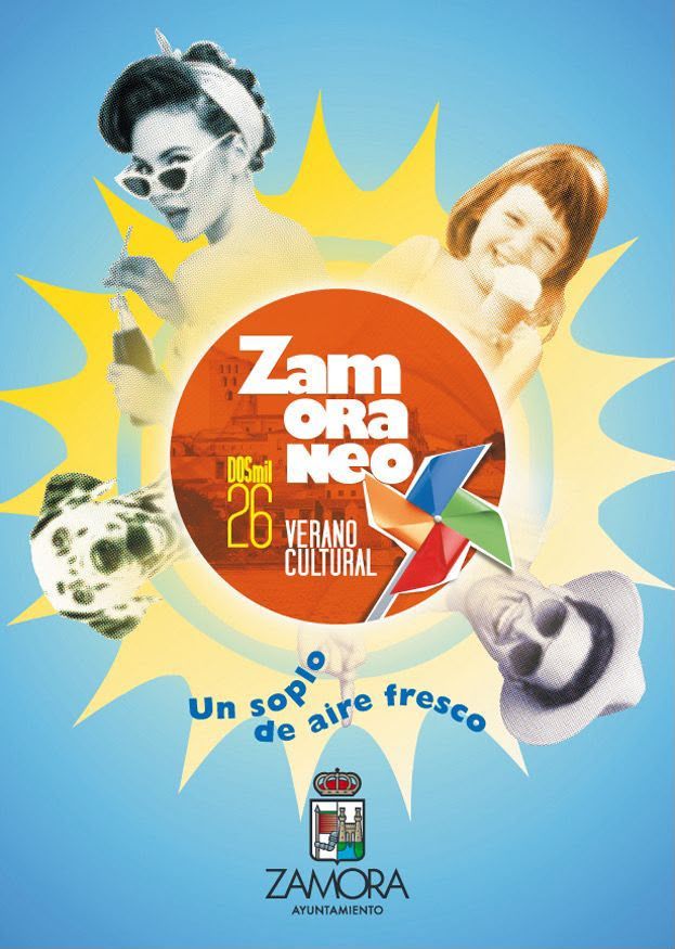 Cartel del Verano Cultural 2026 en Zamora con actividades para todos.