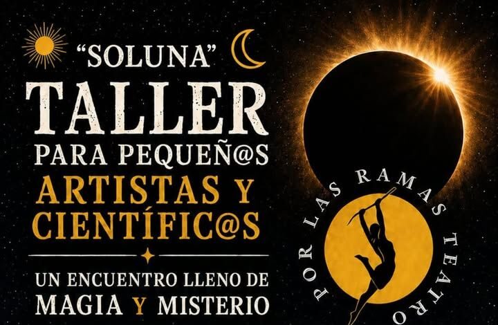 Cartel del taller Soluna para jóvenes artistas y científicos en Benavente