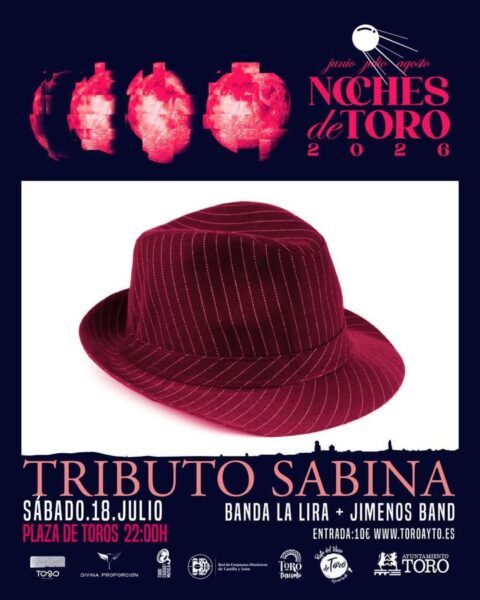 Cartel del tributo a Joaquín Sabina en Noches de Toro 2026