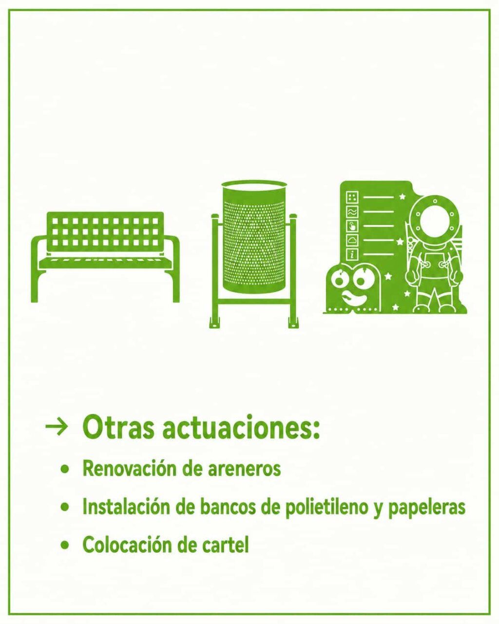 Diseño gráfico sobre renovación de parque infantil en Zamora
