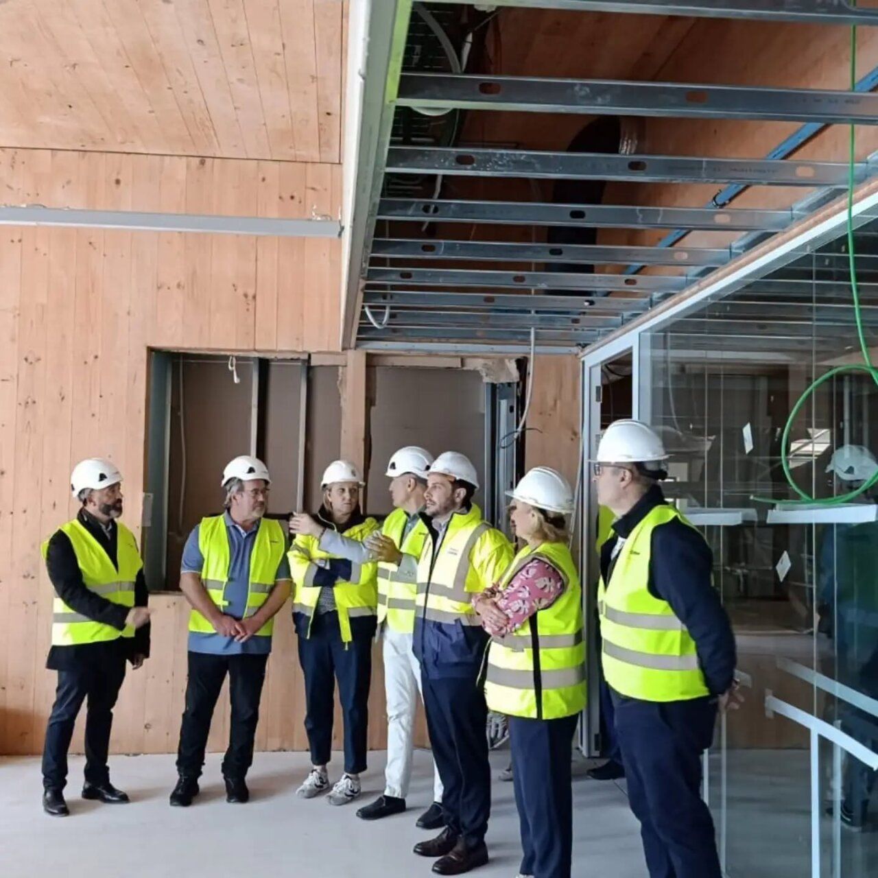 Visita de la Diputación de Zamora al nuevo Centro Cívico en construcción