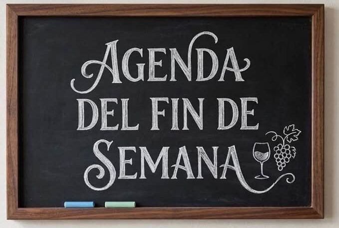 Cartel que anuncia la agenda del fin de semana en Toro