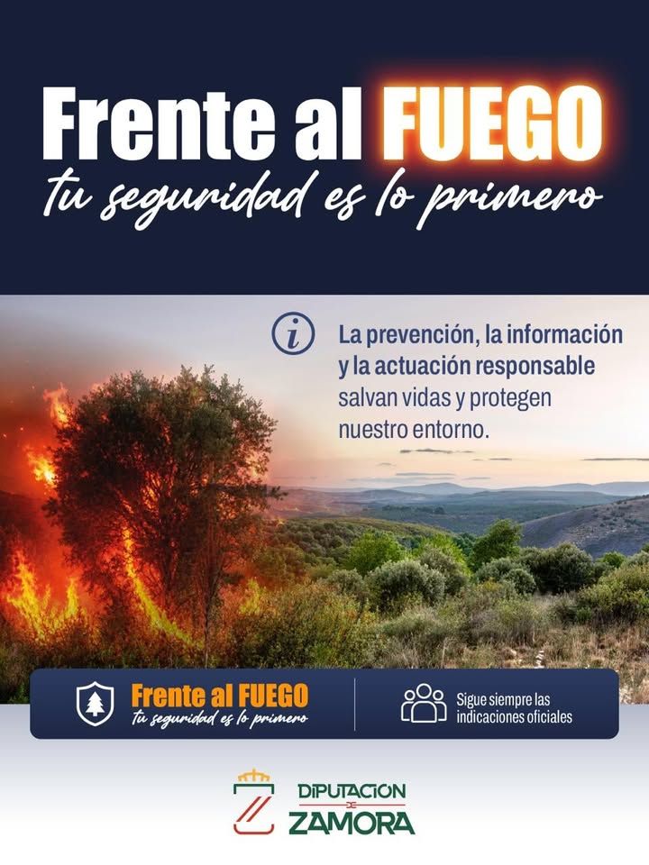 Campaña informativa sobre seguridad ante incendios forestales en Zamora