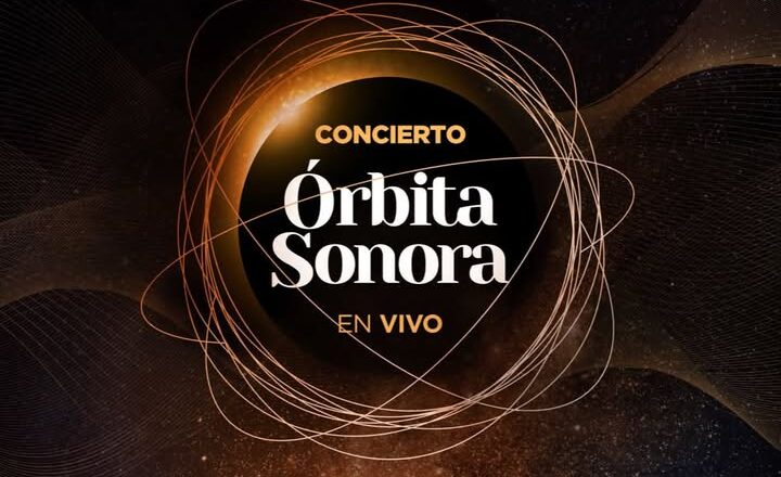 Cartel del concierto Órbita Sonora en Zamora durante un eclipse solar.
