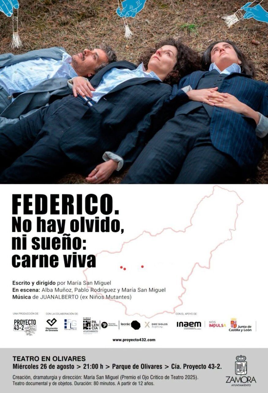 Teatro documental en el Parque de Los Olivares en Zamora