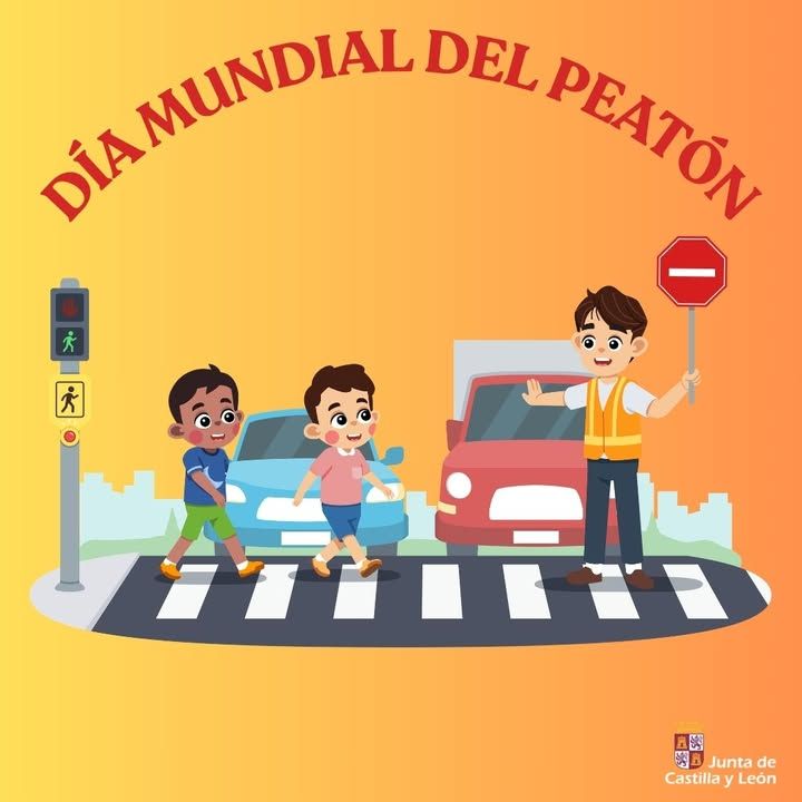 Ilustración sobre normas de circulación para peatones en el Día Mundial del Peatón