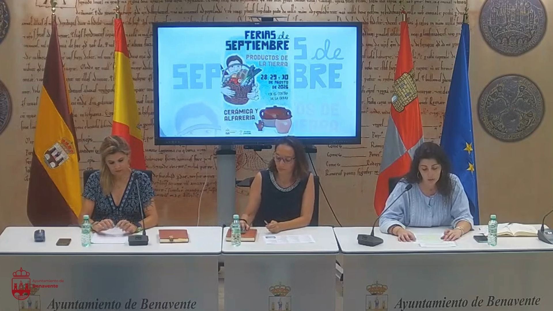 Presentación de las Ferias de Benavente con un cartel de actividades