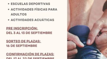 Inscripción abierta para actividades deportivas municipales 2026-2027