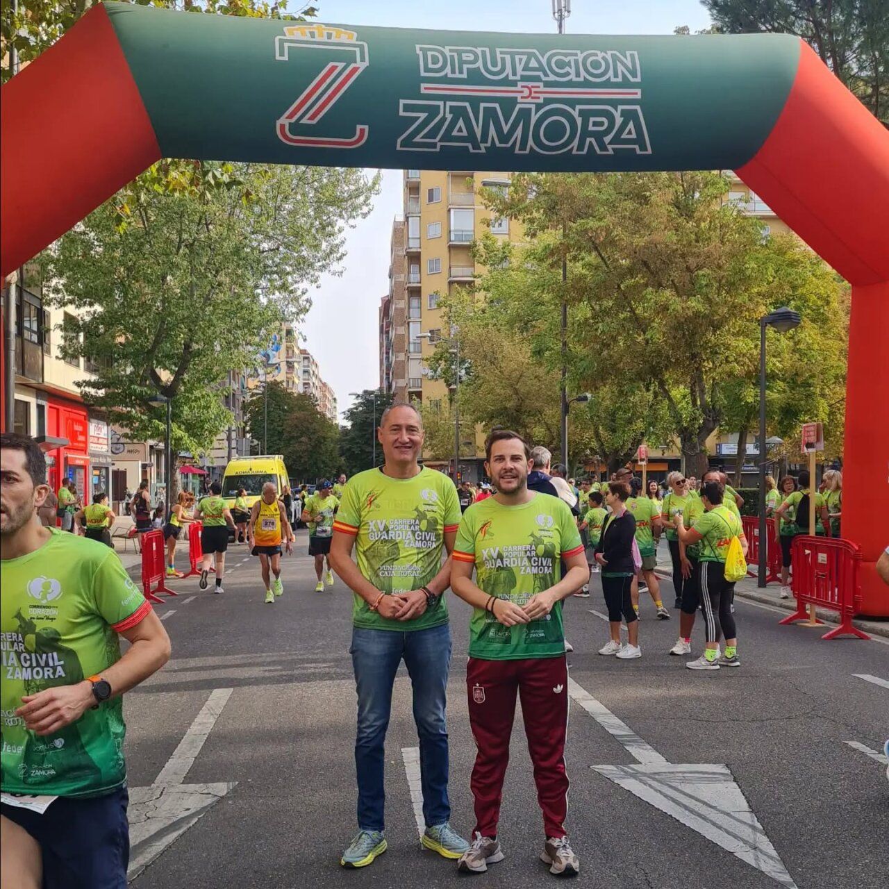 Participantes de la XV Carrera de la Guardia Civil en Zamora