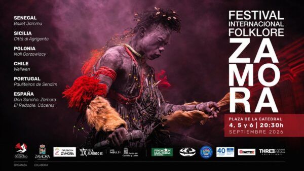 Bailarín en el Festival Internacional de Folklore en Zamora