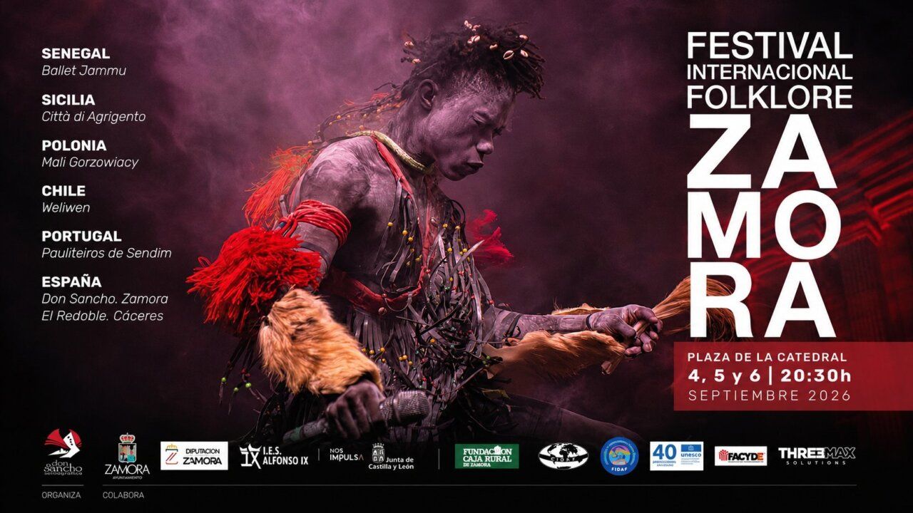 Bailarín en el Festival Internacional de Folklore en Zamora