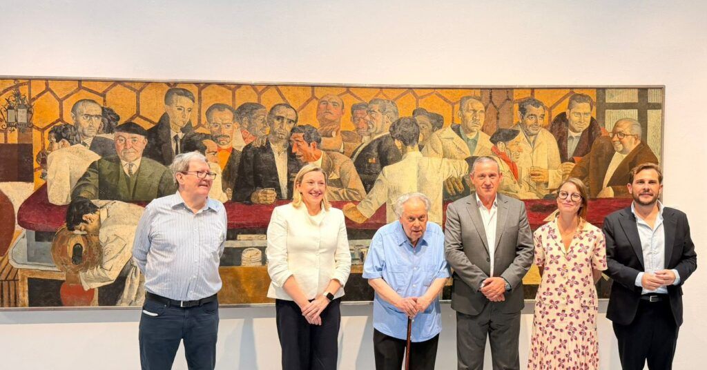 Inauguración de la exposición antológica de Antonio Pedrero en Madrid