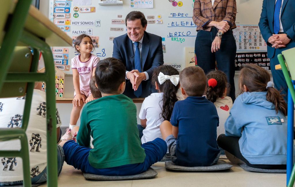 Estudiantes en clase durante el inicio del curso escolar en Castilla y León
