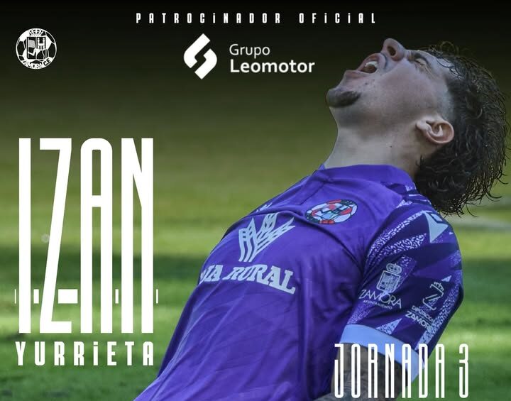 Izan Yurrieta celebrando su premio como MVP de la jornada 3