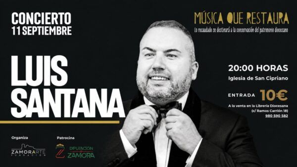 Luis Santana en el concierto Música que restaura en Zamora