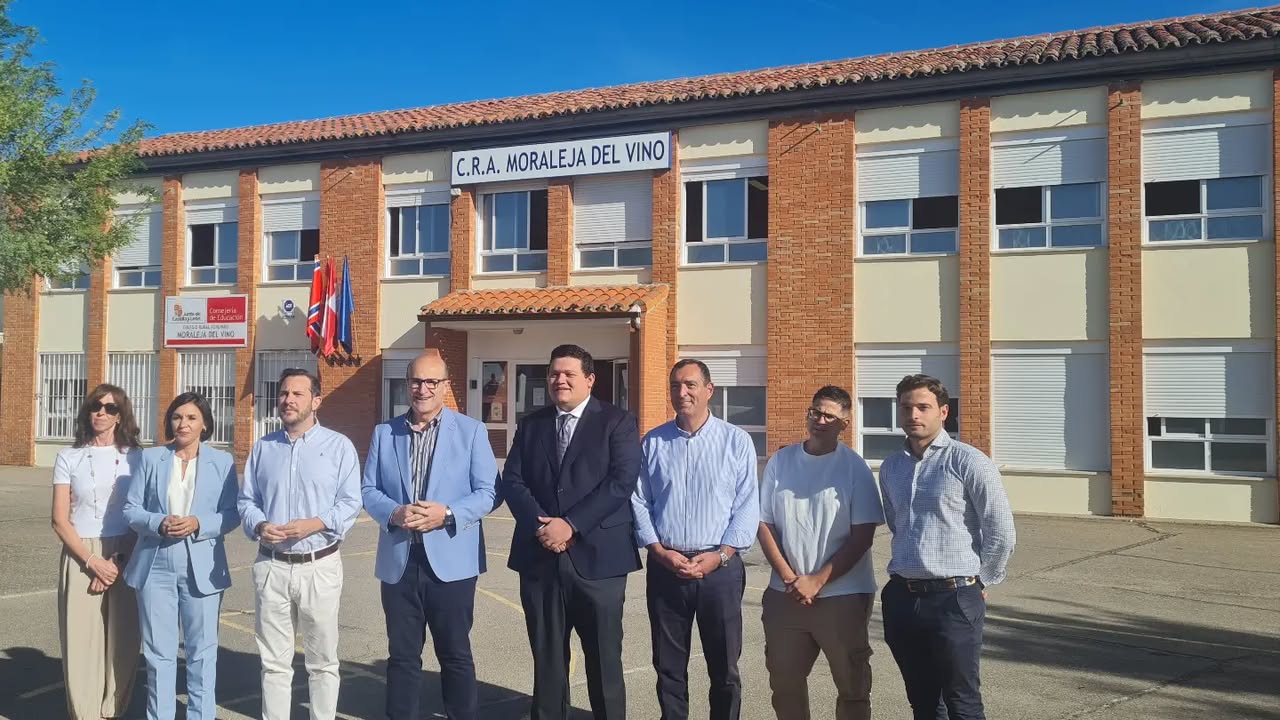 Inauguración de nuevas aulas en el CRA de Moraleja del Vino
