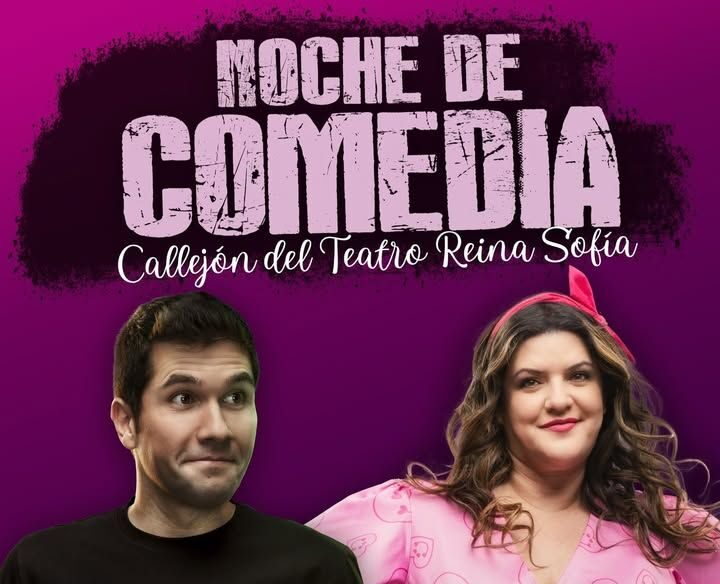 Cartel del evento Noche de Comedia en el Teatro Reina Sofía con comediantes