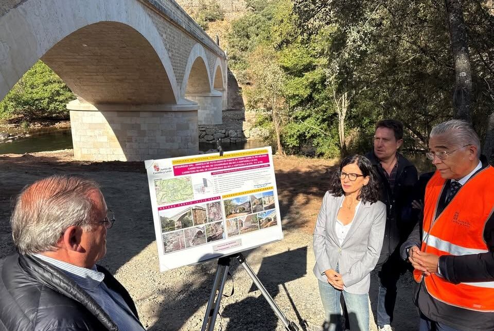 Rehabilitación del puente sobre el río Arlanza en Covarrubias.
